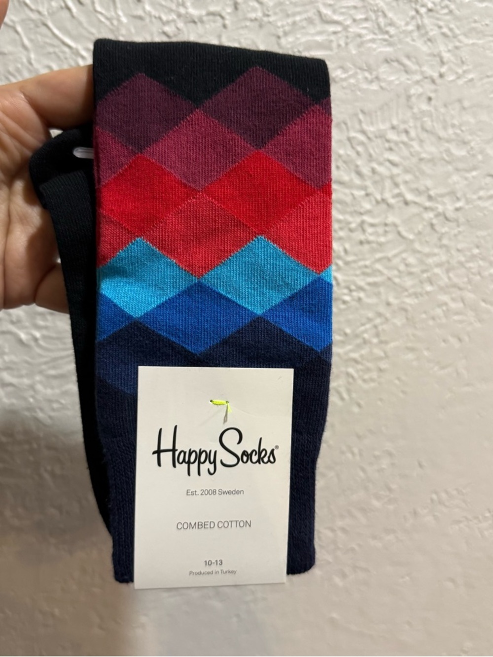 NWT HAPPY SOCKS colorful and black Socks